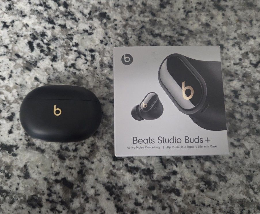Beats Studio Buds Plus Wireless Bluetooth Earbuds (Black/gold)