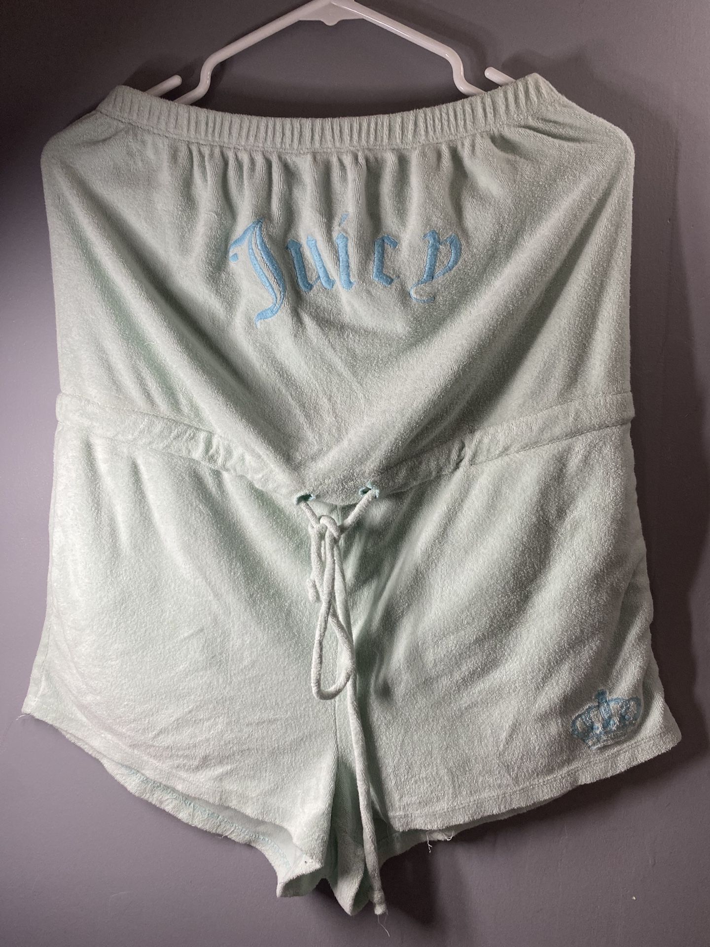 Juicy Couture Forever 21 Terry Cloth Romper Womens Blue Beach *Read for Sizing