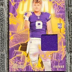 Minnesota Vikings JJ McCarthy Rookie Relic Card