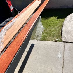 clear Finished 3.5  x140”  x 5/8 “solid Cherry Baseboard