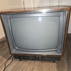 Zenith Space Command CRT TV SF1315W 13"  Retro Gaming Wood Grain