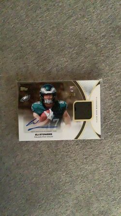 Eli Stowers Topps RC Auto Relic Card /99