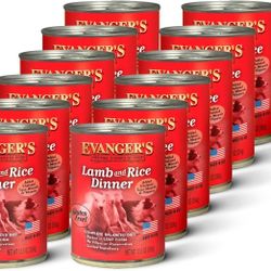 Evanger's, Lamb & Rice, 12x12.5oz, Wet Dog Food