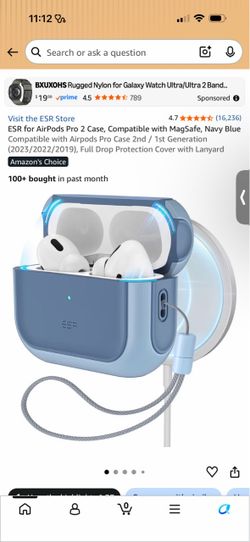 ESR for AirPods Pro 2 Case, Compatible with MagSafe, Navy Blue Compatible with Airpods Pro Case 2nd / 1st Generation (2023/2022/2019), Full Drop Prote