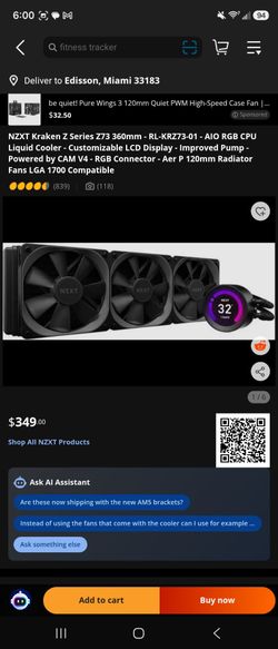 NZXT Kraken Z73 360mm Radiator