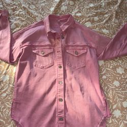 Pink Denim Jacket 