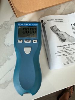 Monarch instrument PLT200 pocket laser tachometer with case