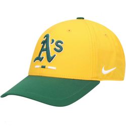 Unisex Oakland Athletics Nike Yellow and Green 