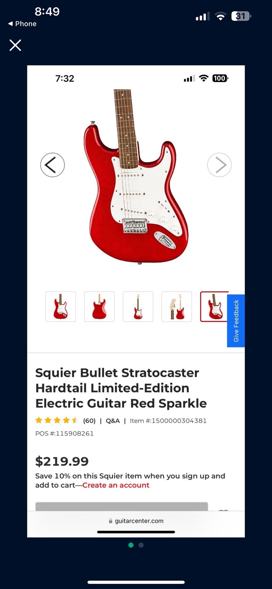 Squire Fender Guitar