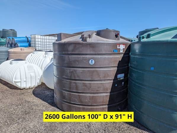 2600 Gallon Water Storage