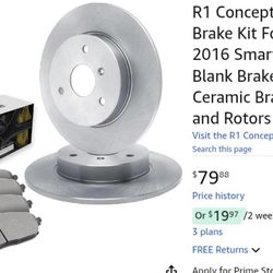 Front Brakes Rotors And Ceramic Pads 2005-2016 Smart Fortwo