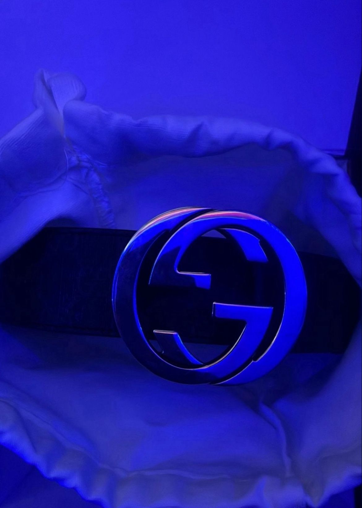 Mens Gucci Belt Black/Nero (GG Supreme) size 95