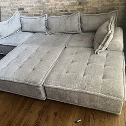 5 Piece Sectional Matching 5 Piece Cushions 