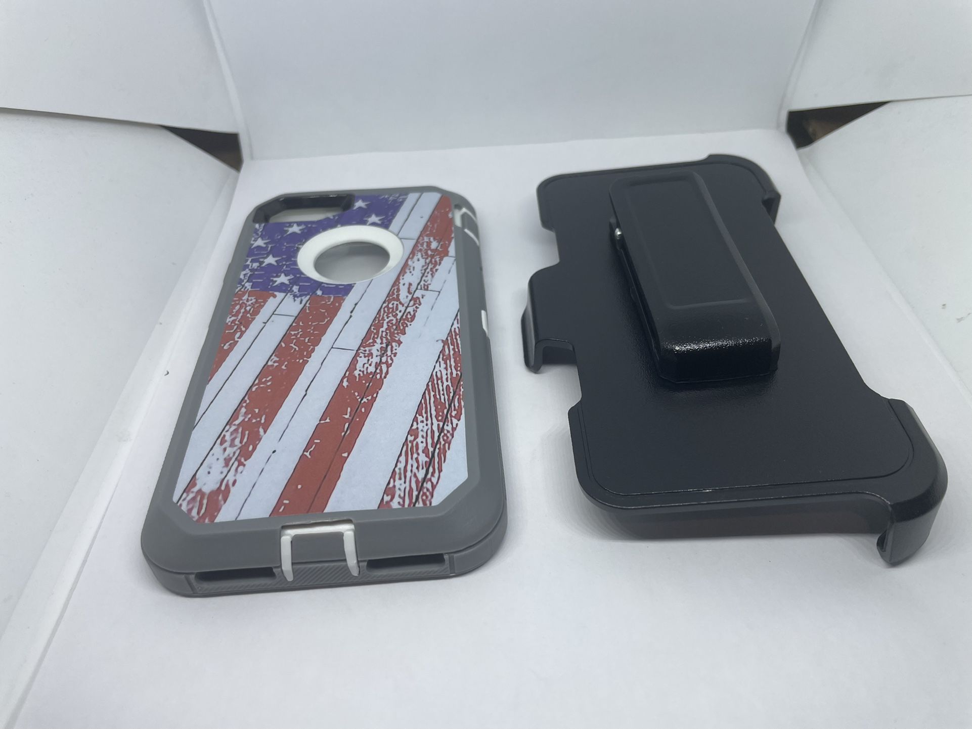 For iPhone 6/6s iPhone 7/8 iPhone SE USA Flag Camouflage Belt Clíp Case