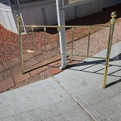 Queen brass bed frame