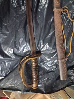 SCARCE - U.S. MODEL 1860 LIGHT CAVALRY SABER & SCABBARD BY - C. ROBY