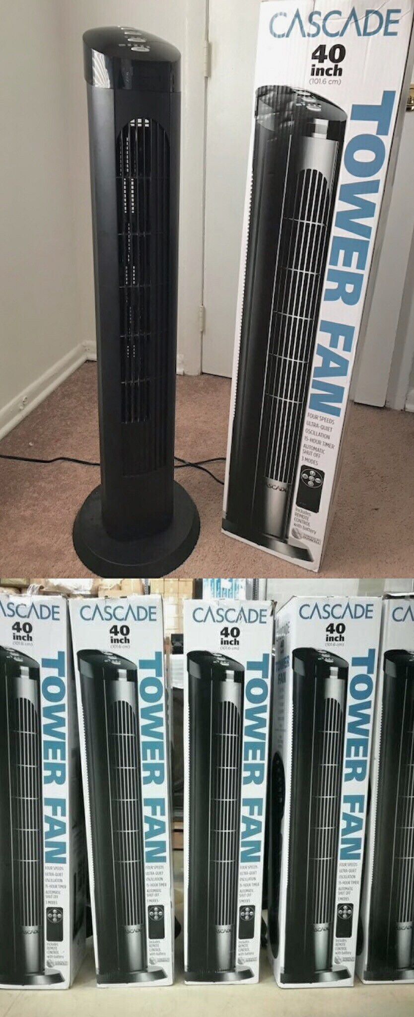 $20 each 40 inches spinning cascade fan open box tower fan oscillation timer quiet