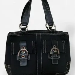 Coach Soho Signature tote in black jacquard