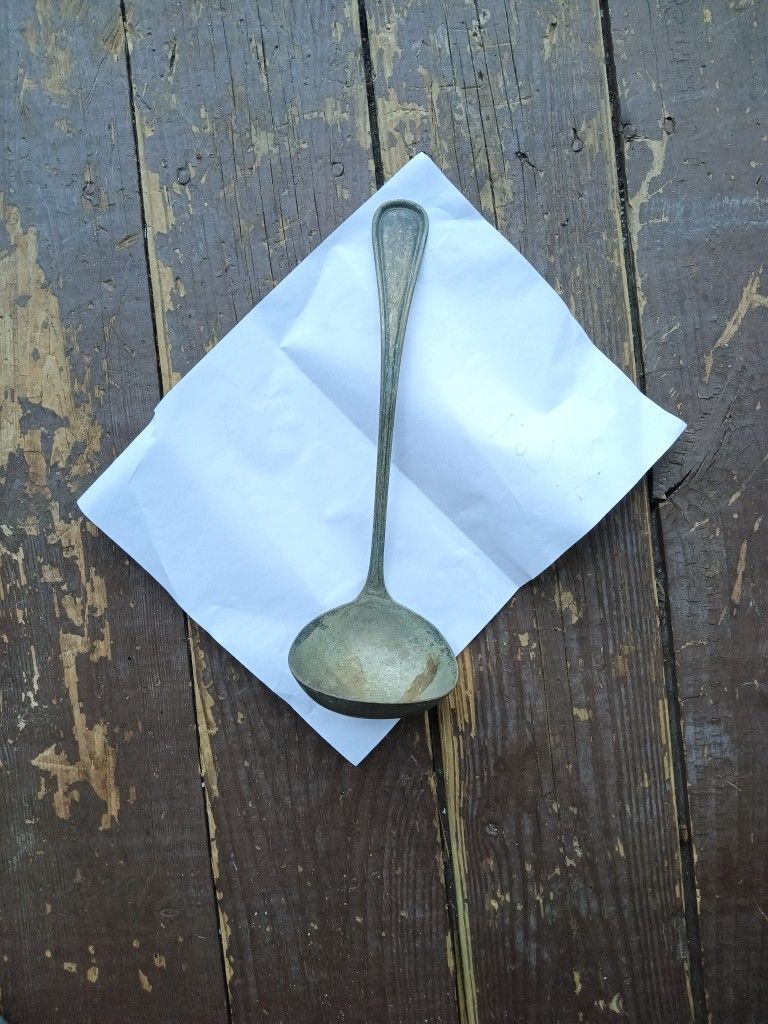 Silverplate Ladle, From Hotel Schenley.