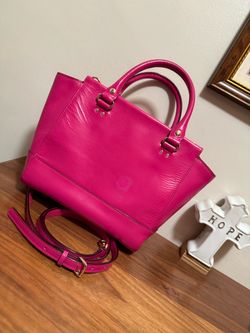 kate spade Hot Pink Leather Tote hand / crossbody bag