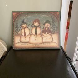 Snowman Wall Art