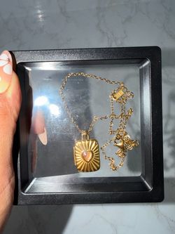18k plated necklace