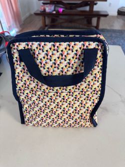 Insulated Lunch Tote Bag – Geometric Print