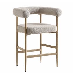 Fulbourn Taupe Boucle Counter Stools – Set of 4
