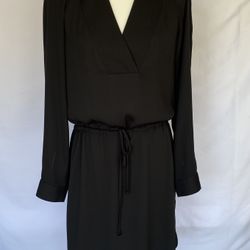 White House Black Market Women Black Casual Dress 2