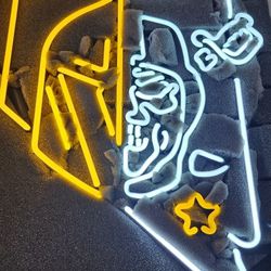 Las Vegas Raiders And Golden Knights Neon Sign