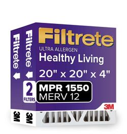 20”x20”x4” Filtrete Filters - 2 pack, Merv 12