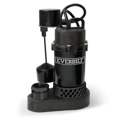 1/4 HP Aluminum Submersible Sump Pump Vertical Switch=B-666