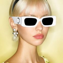 White Luxor Versace Sunglasses 