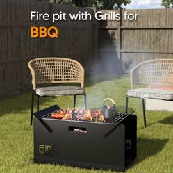 Fire Pit With Grill For Bbq