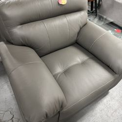 Leather Gray Sofa 