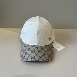 Women's white baseball cap