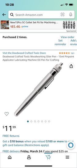 Deadwood Crafted Tools Woodworking Oiler Pen - 15ml Lubricating Machine Oil  Pen 