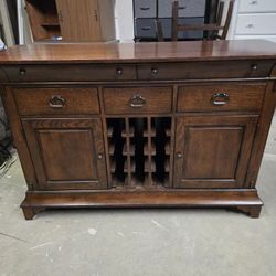 Brown Farmhouse Style Buffet / Liquor Cabinet