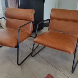 Modern Faux Leather Chairs