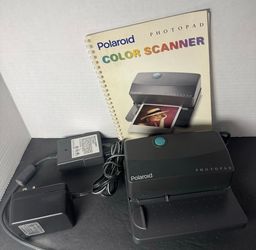 Vintage Polaroid PhotoPad 2400MAC Color Scanner 1625616 Apple Mac Untested Rare
