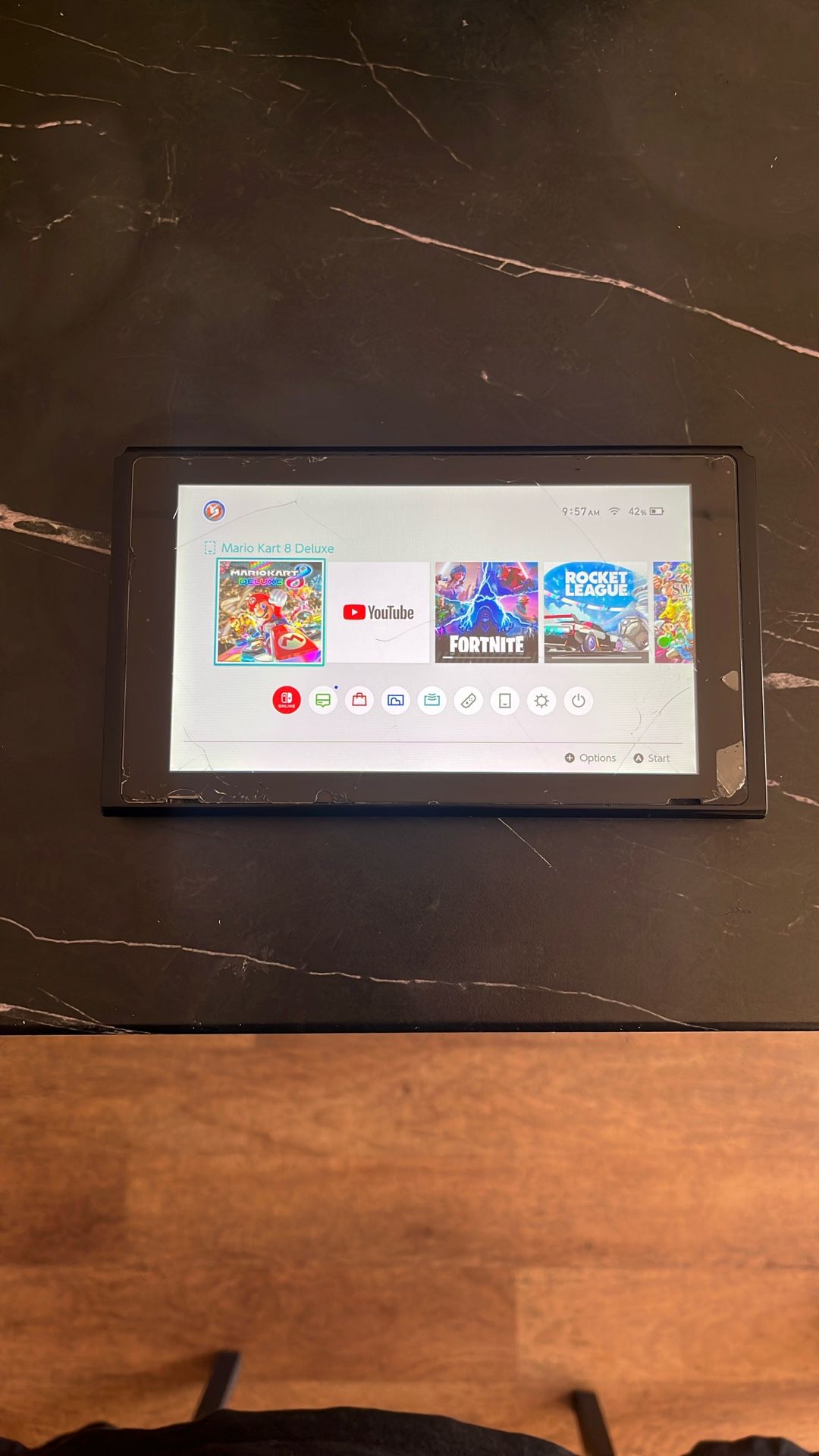 Nintendo Switch With 8 Games No Controllers