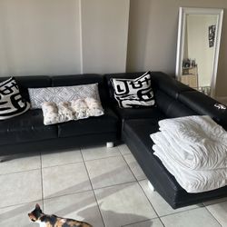 Black Italian Leather Couch Beautiful 