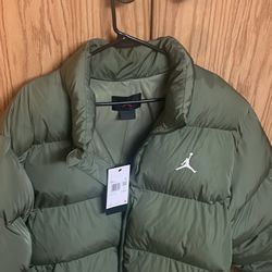 Air Jordan Green Puffer Jacket Brand New With Tags Retails For 185 