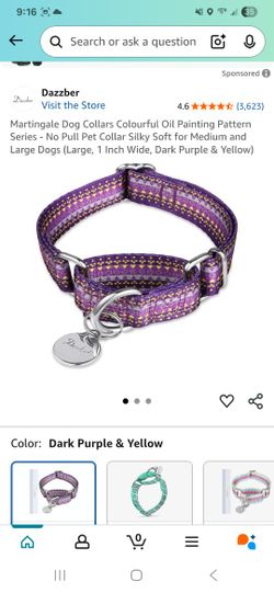 Purple Dog Collar- for MED & LARGE Dogs