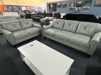 Genuine leather sofa，$850/2pcs