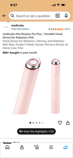 medicube korean aqe r booster pro mini portable facial divice new