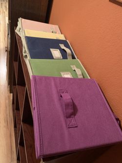 Fabric cube drawers