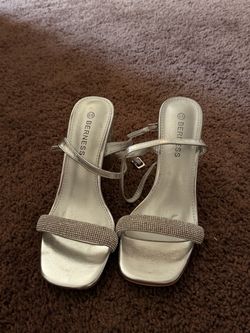 Silver Fashion Nova Heels