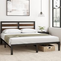 Zinus 35” Queen Bed frame.