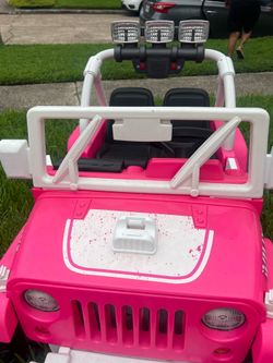 Girls riding car
